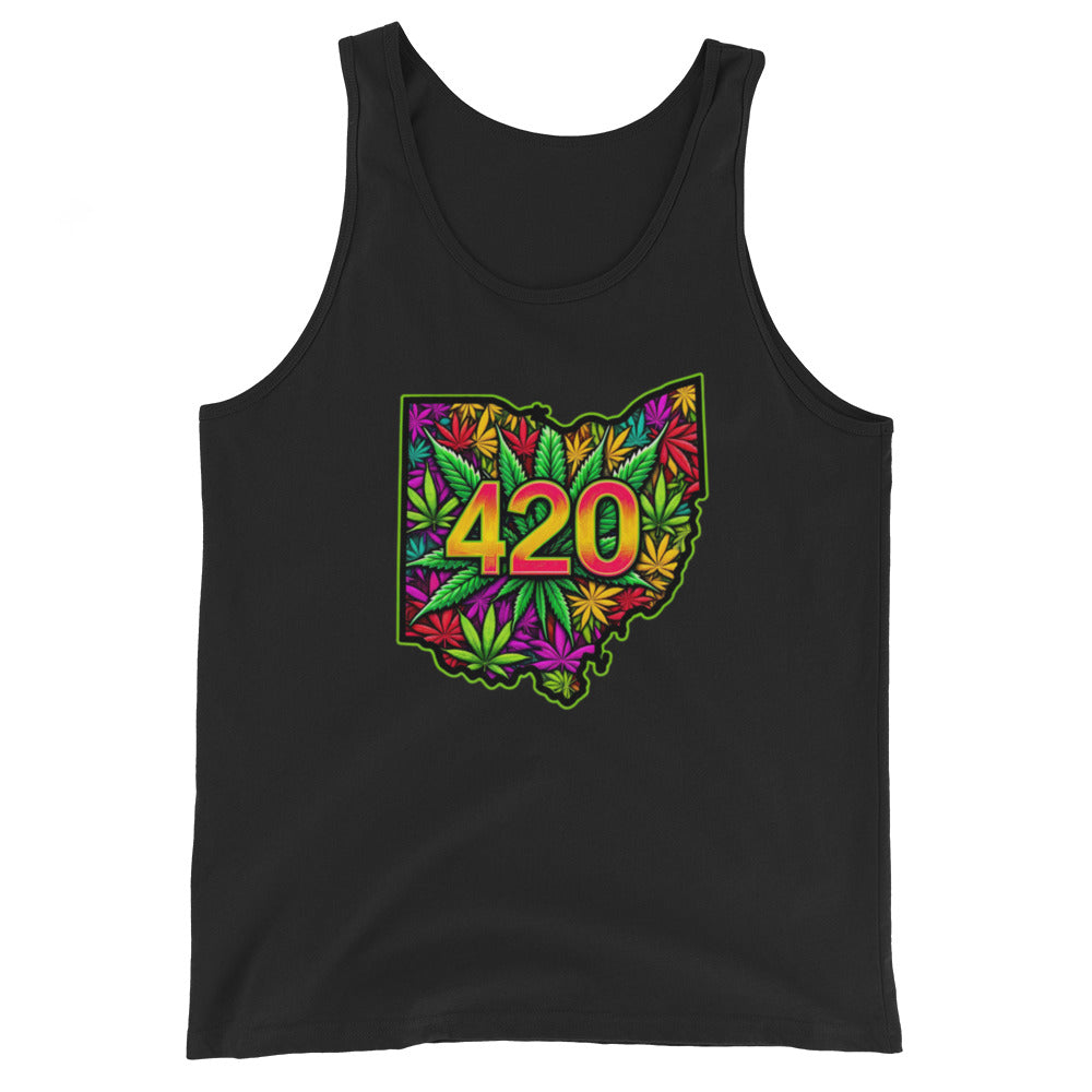 Kaleidoscopic 420 Ohio Tribute - Masculine Cut Tank