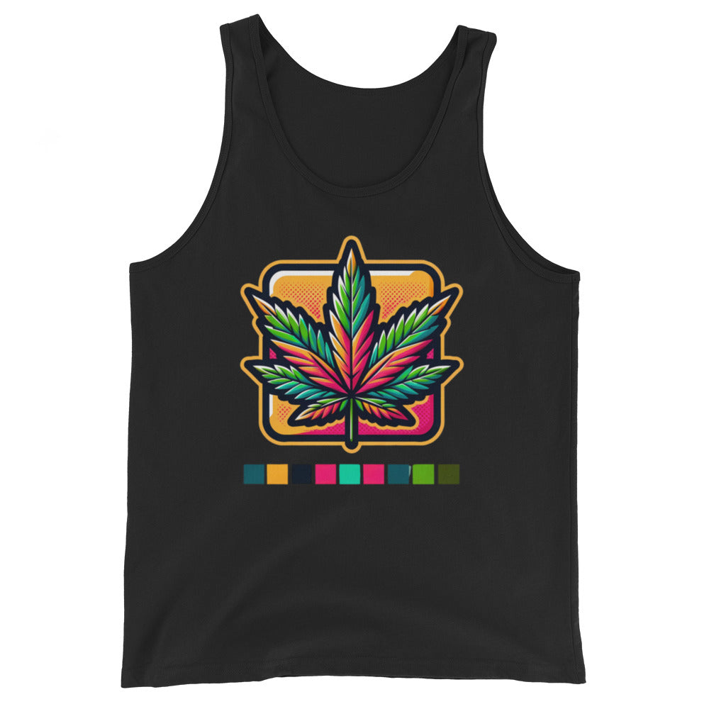 Pop Art Leaf - Masculine Cut Tank