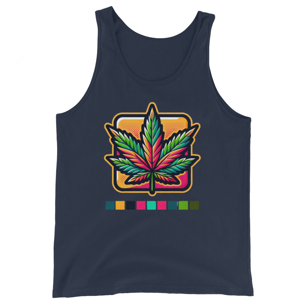 Pop Art Leaf - Masculine Cut Tank