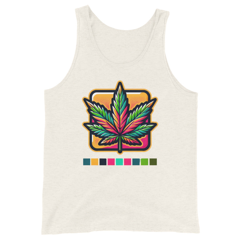 Pop Art Leaf - Masculine Cut Tank