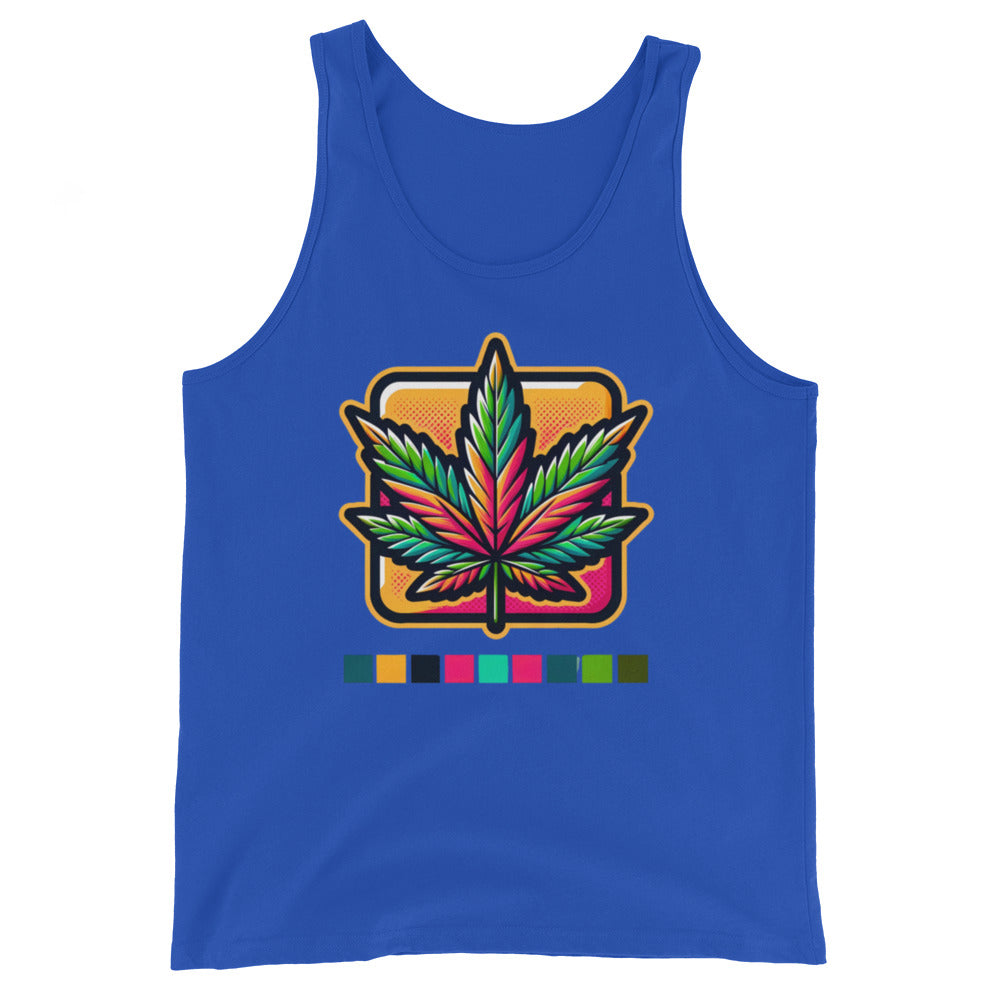 Pop Art Leaf - Masculine Cut Tank