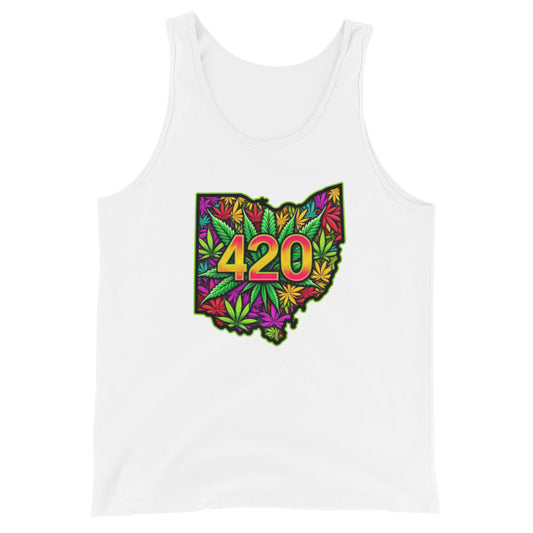 Kaleidoscopic 420 Ohio Tribute - Masculine Cut Tank