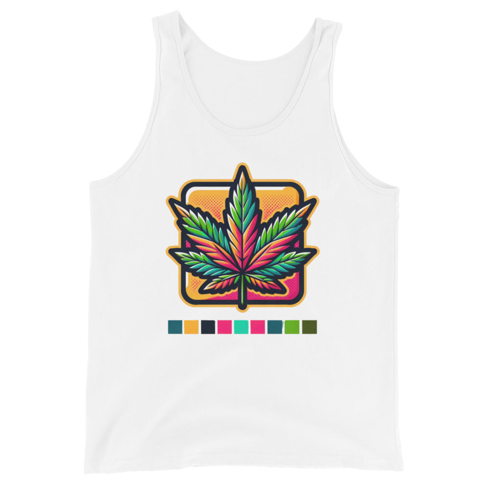 Pop Art Leaf - Masculine Cut Tank