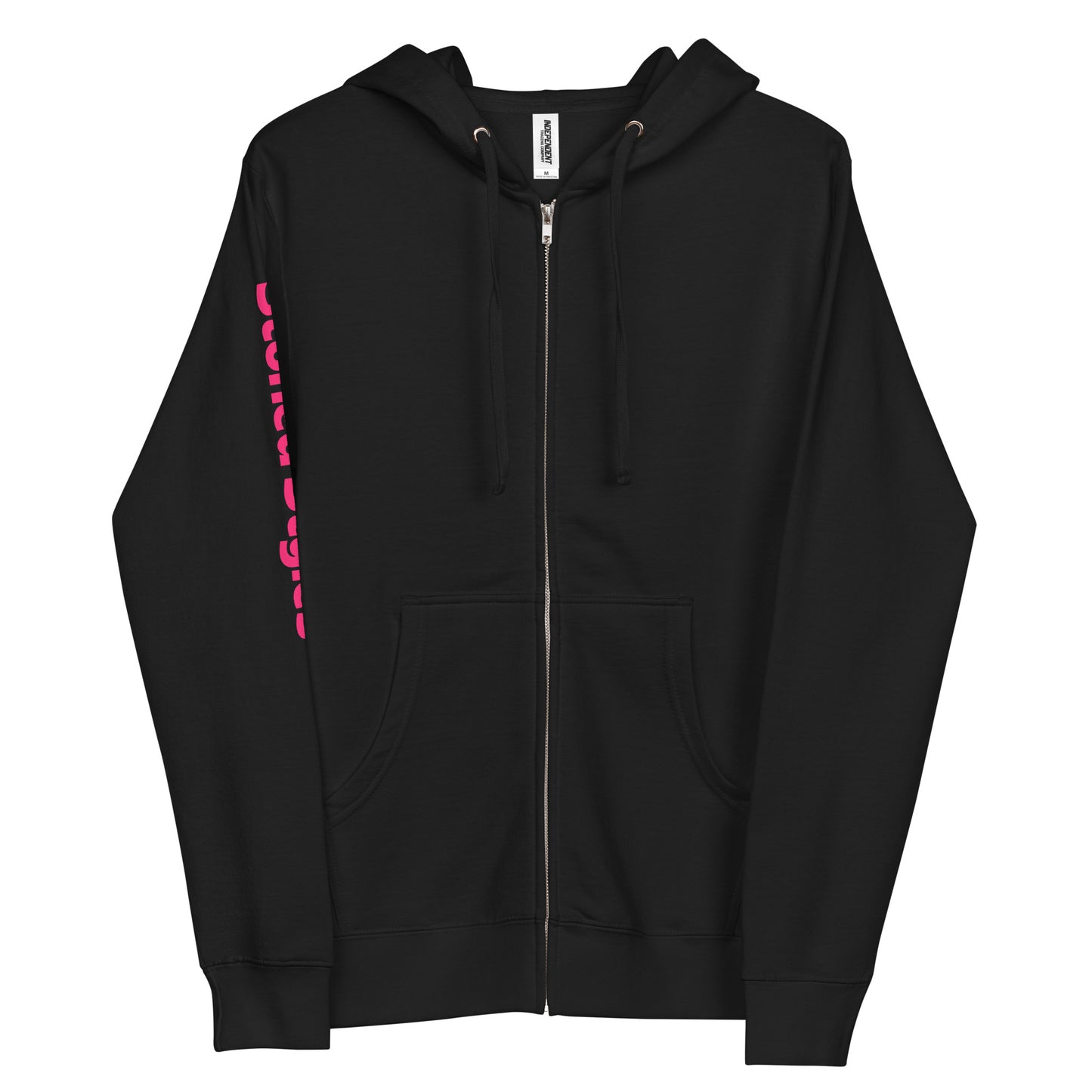 Unisex fleece zip up hoodie