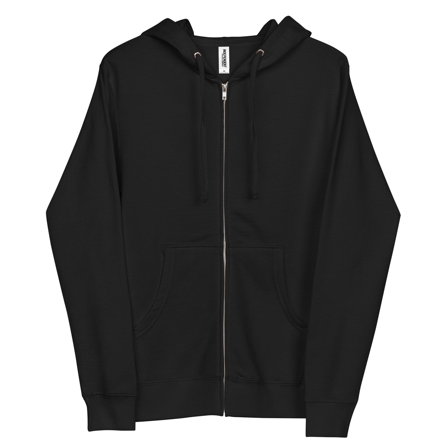 Unisex fleece zip up hoodie