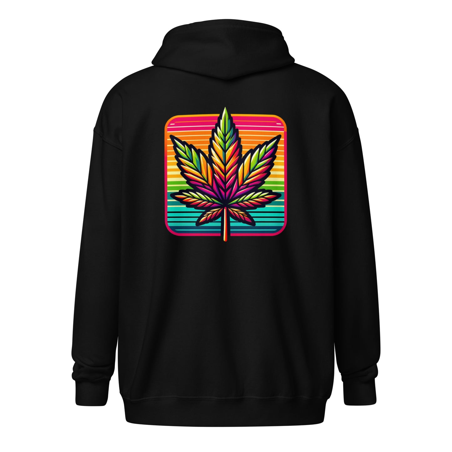 Retro Spectrum Leaf hoodie