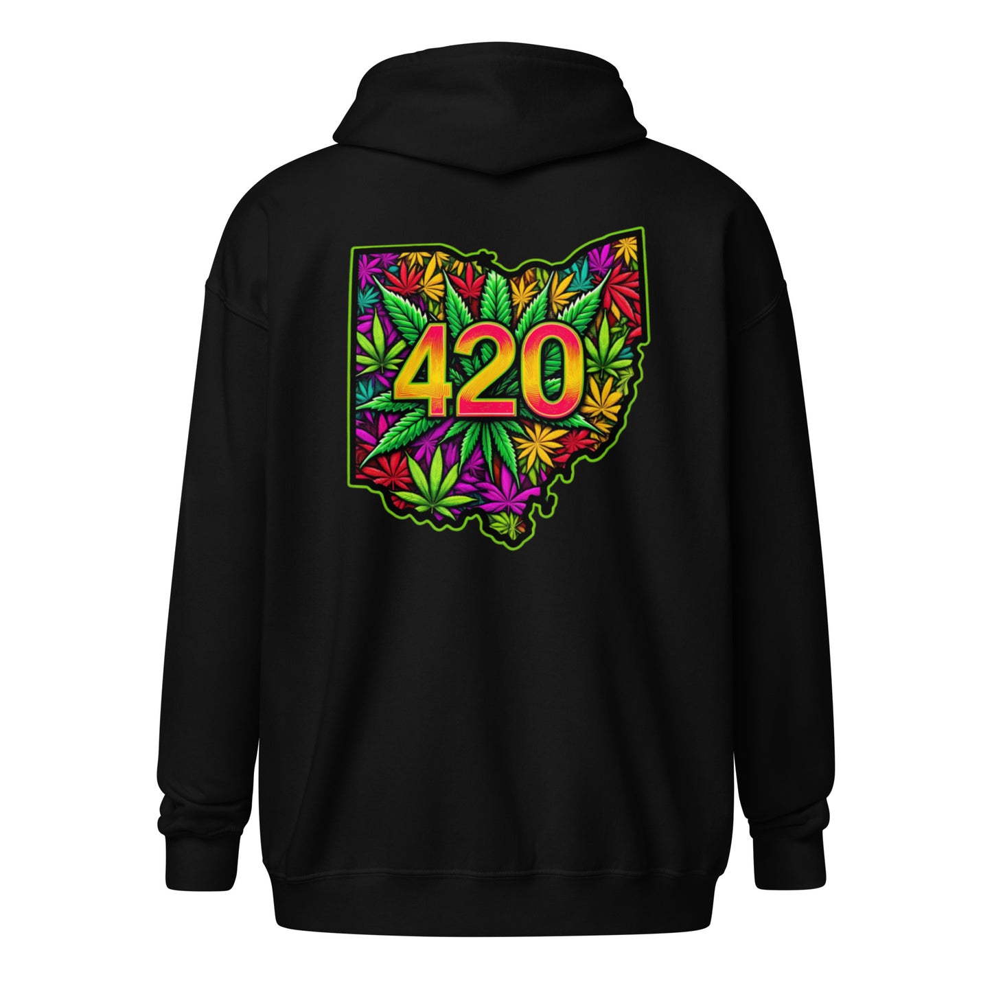 Kaleidoscopic 420 Ohio Tribute hoodie