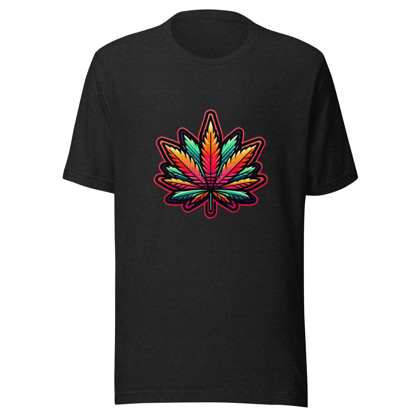 Vibrant Spectrum Leaf t-shirt