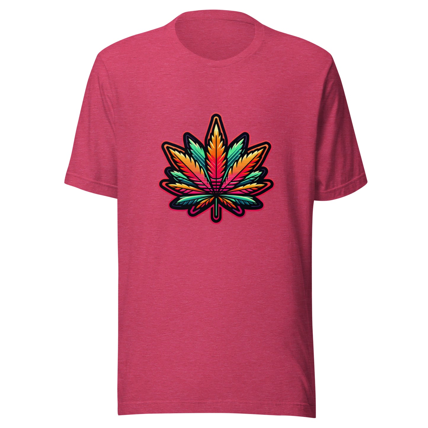 Vibrant Spectrum Leaf t-shirt