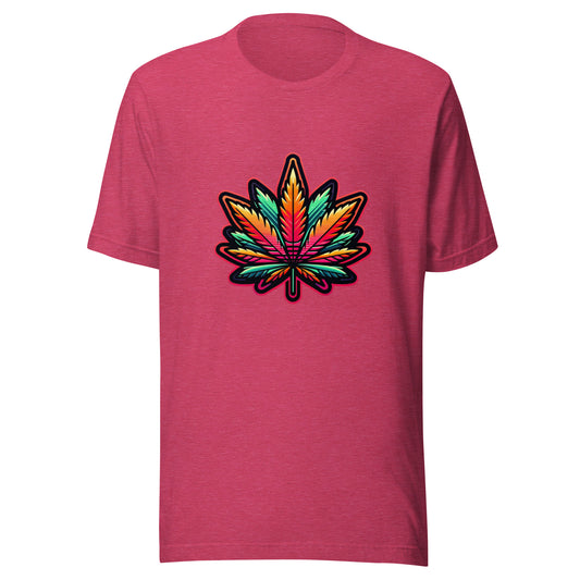 Vibrant Spectrum Leaf t-shirt