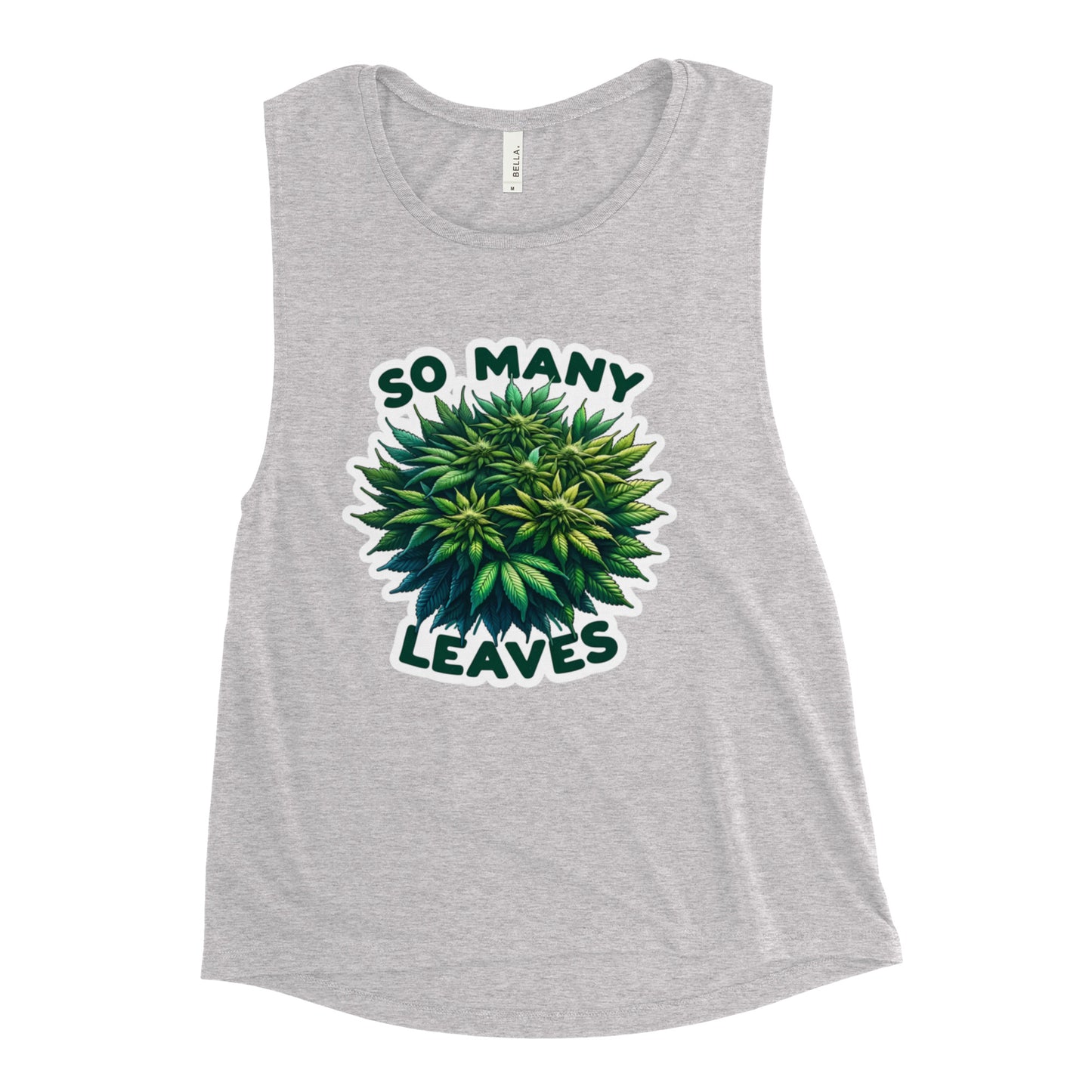 So Many Leaves - Femme Cut Muscle Tank