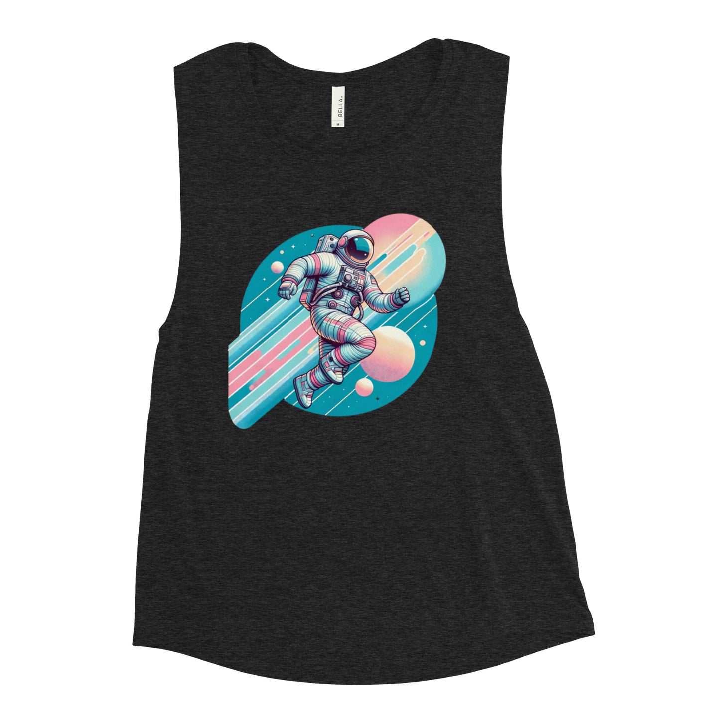 Cosmic Playgrounds - Nebula Groove - Femme Cut Muscle Tank