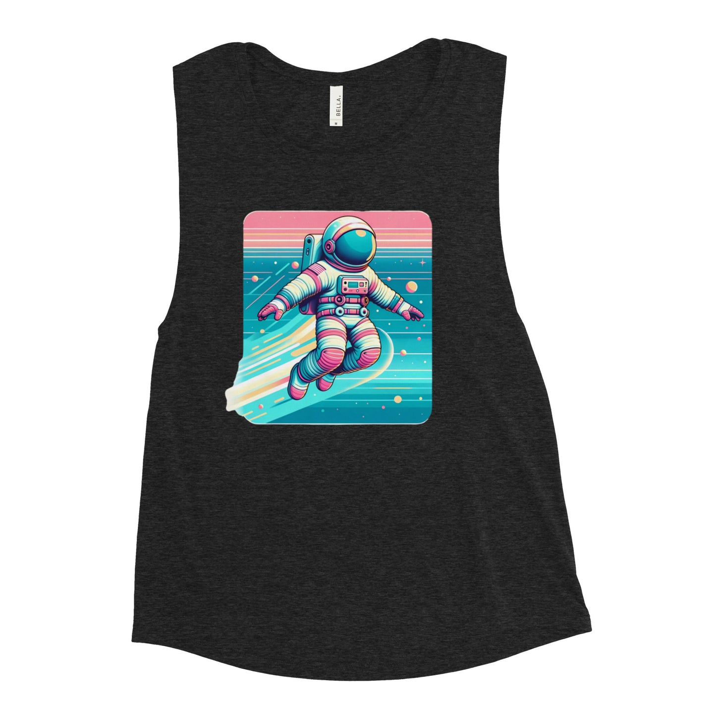 Cosmic Playgrounds - Galactic Glide - Femme Cut Muscle Tank