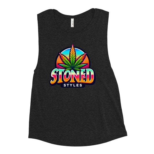 Stoned Styles Logo - Femme Cut Muscle Tank