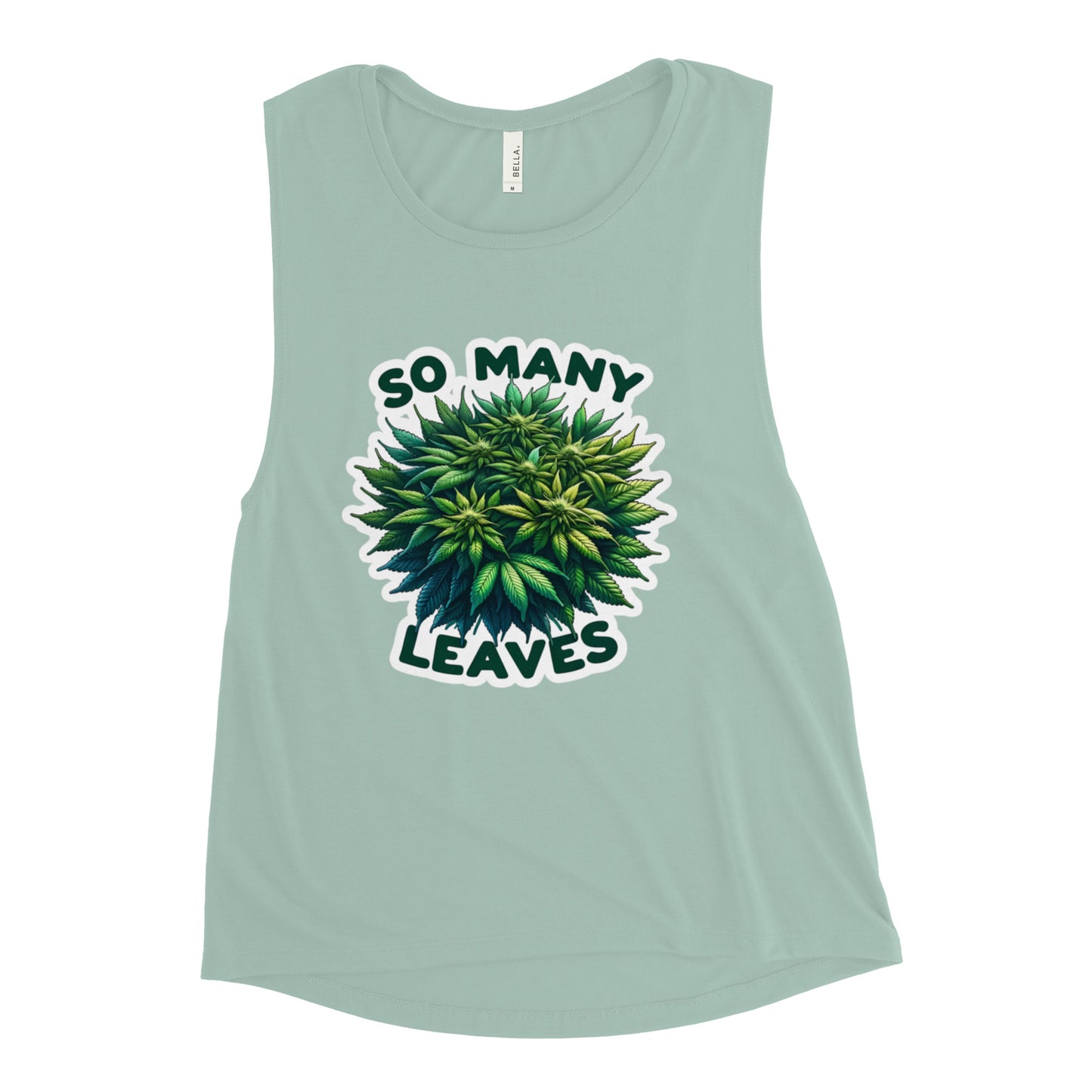 So Many Leaves - Femme Cut Muscle Tank