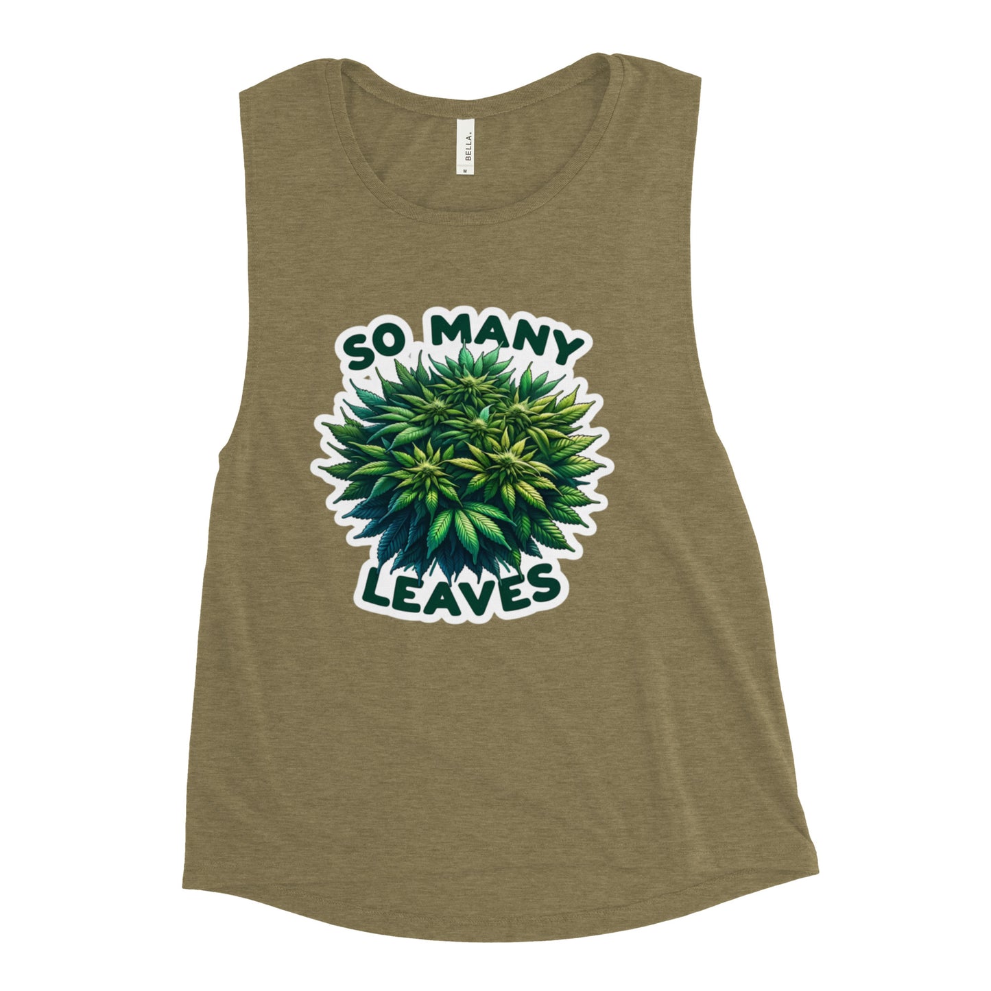 So Many Leaves - Femme Cut Muscle Tank