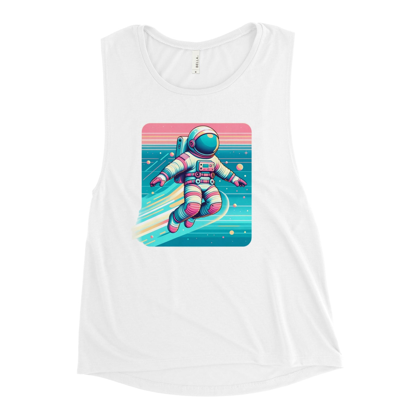 Cosmic Playgrounds - Galactic Glide - Femme Cut Muscle Tank