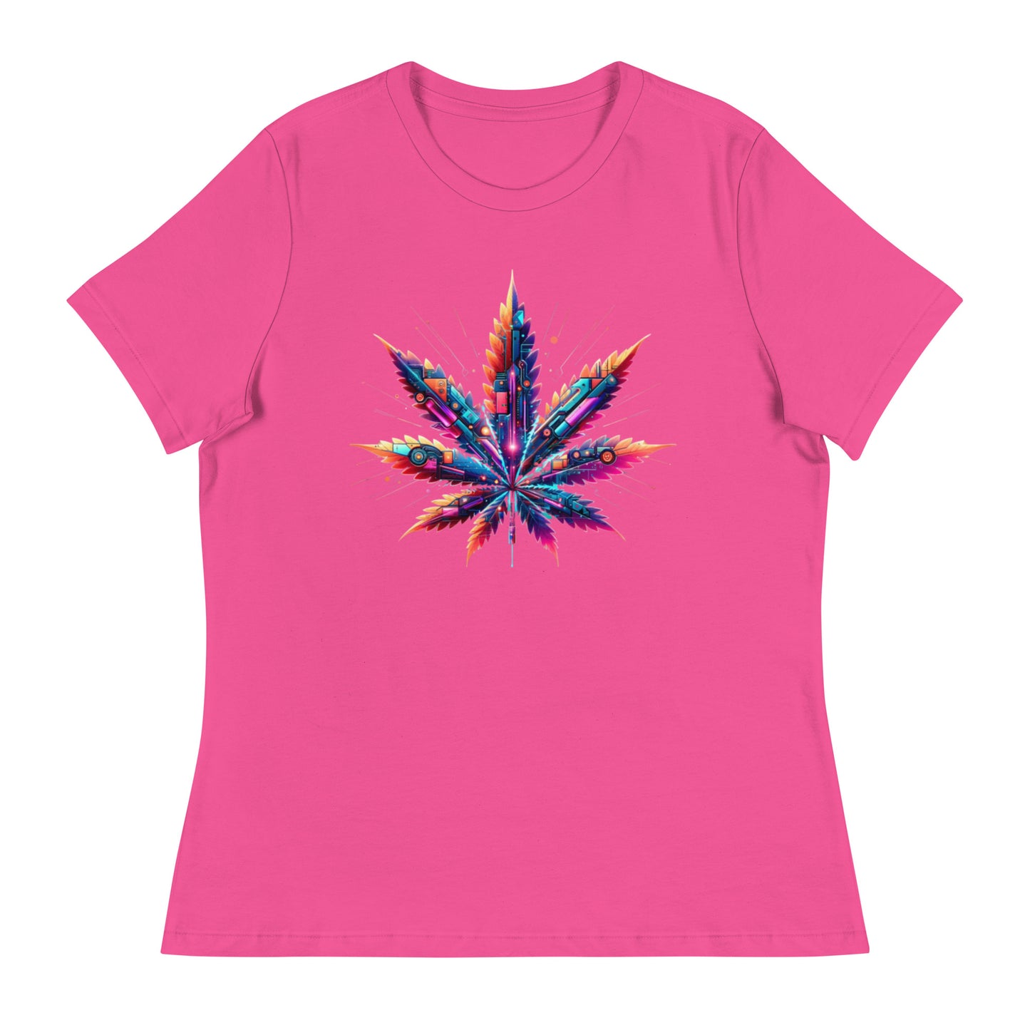 Cybernetic Cannabis Evolution - Femme Relaxed T-Shirt