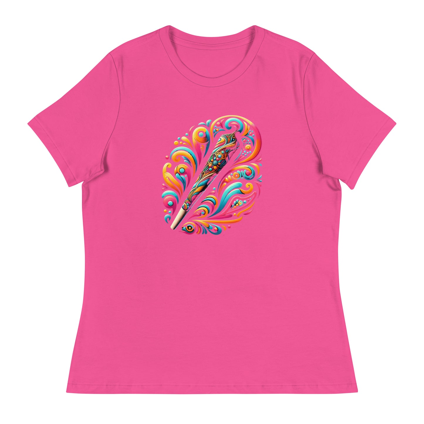 Colorful Joint Whimsy Plume - Femme Relaxed T-Shirt