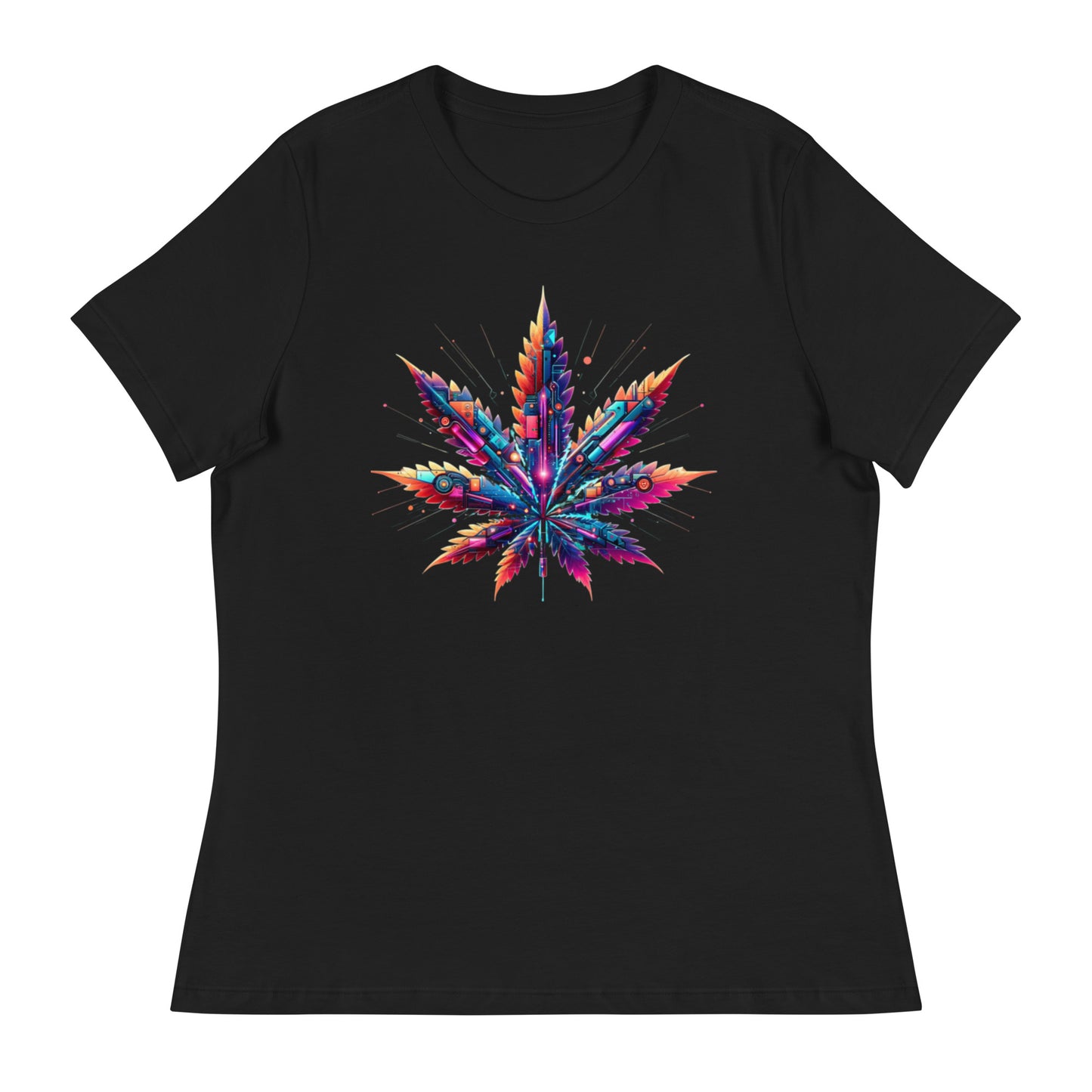 Cybernetic Cannabis Evolution - Femme Relaxed T-Shirt