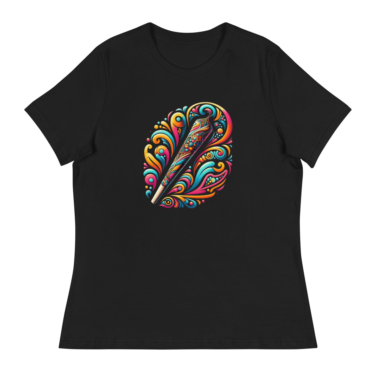 Colorful Joint Whimsy Plume - Femme Relaxed T-Shirt