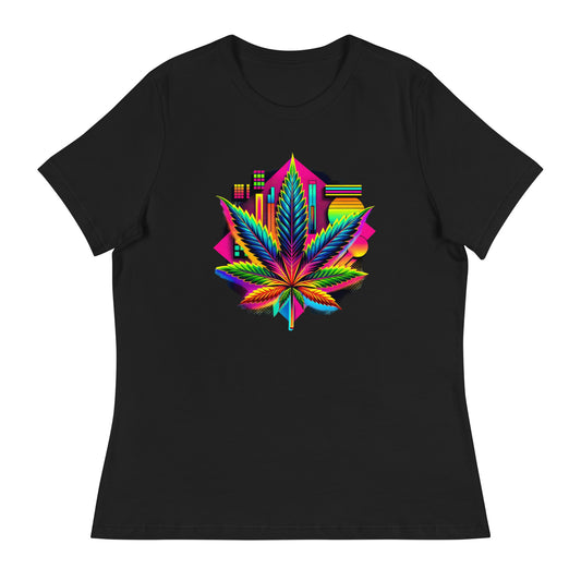 Retro Vibes Spectrum - Femme Relaxed T-Shirt