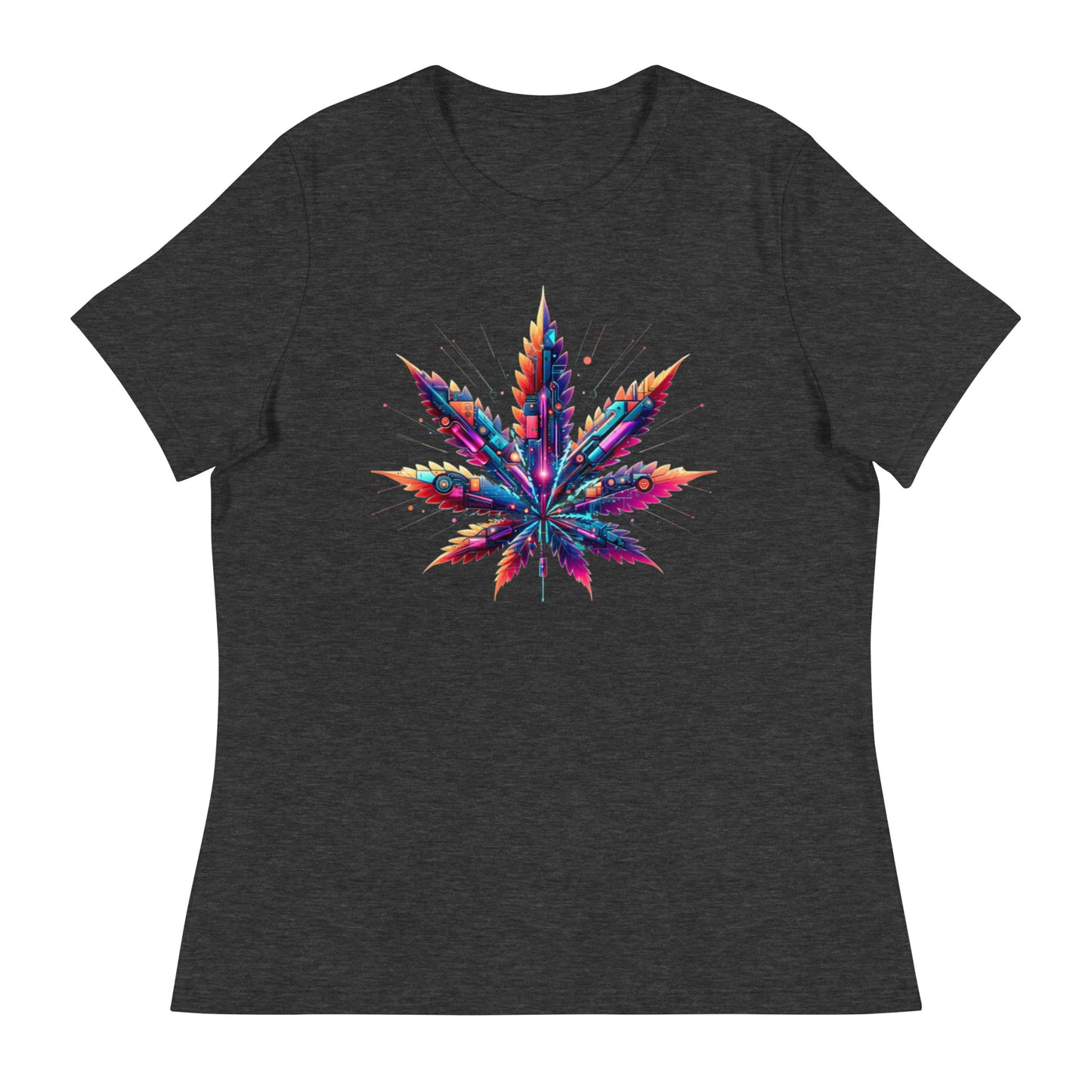 Cybernetic Cannabis Evolution - Femme Relaxed T-Shirt