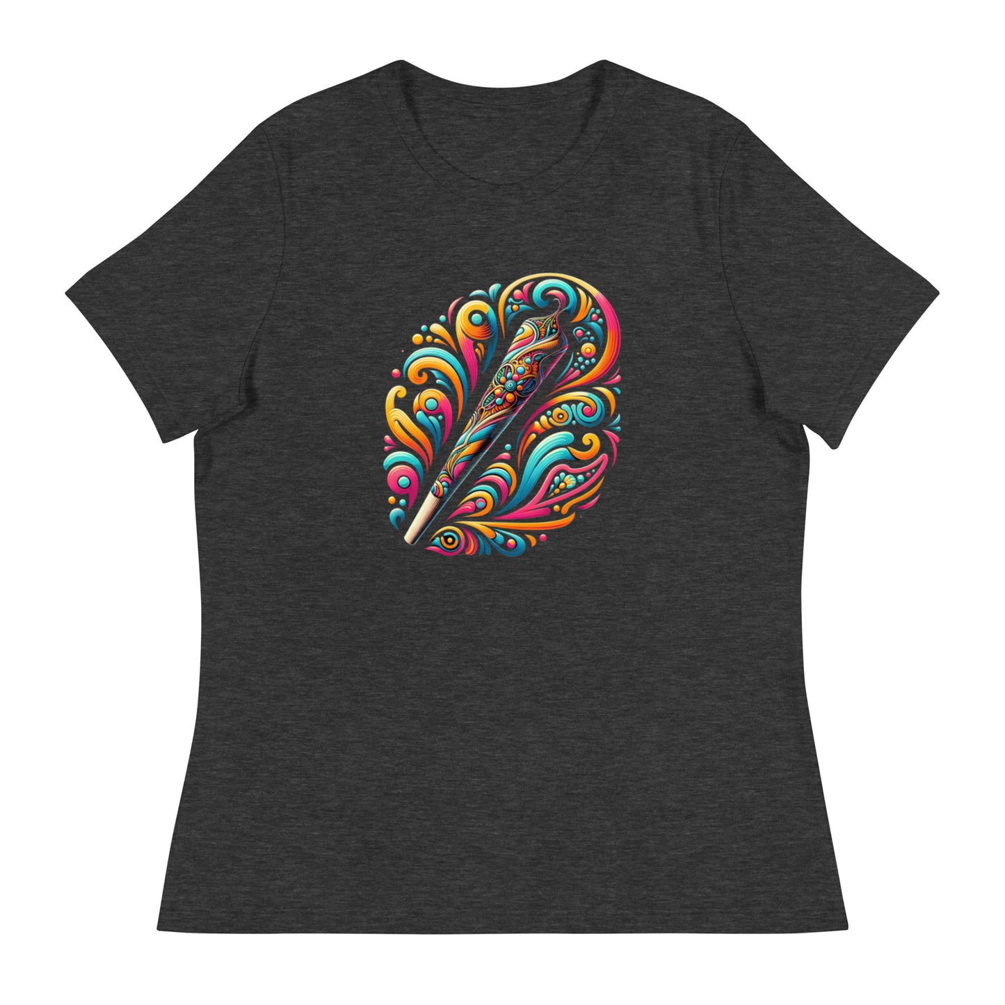 Colorful Joint Whimsy Plume - Femme Relaxed T-Shirt