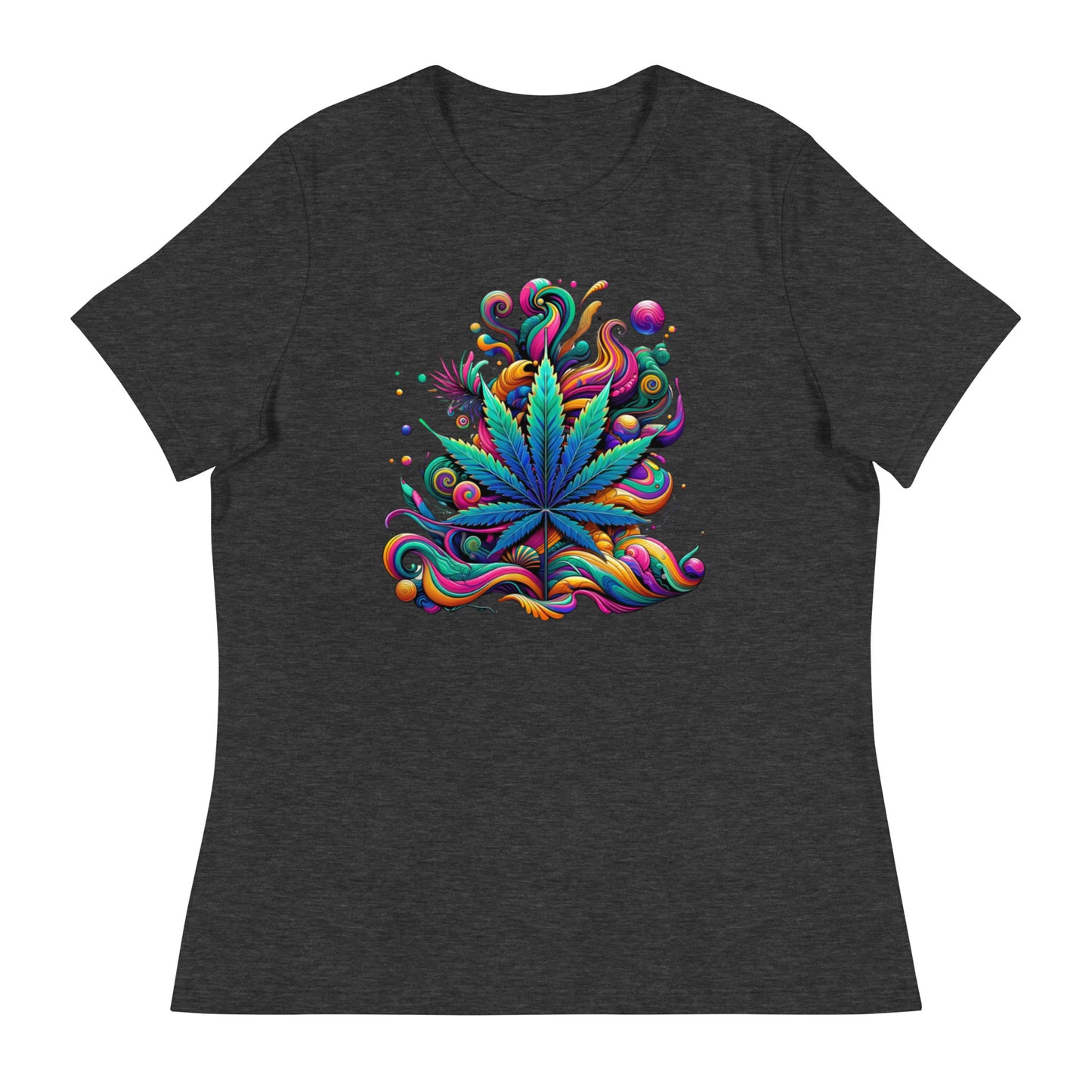 Psychedelic Botanical Whorl - Femme Relaxed T-Shirt