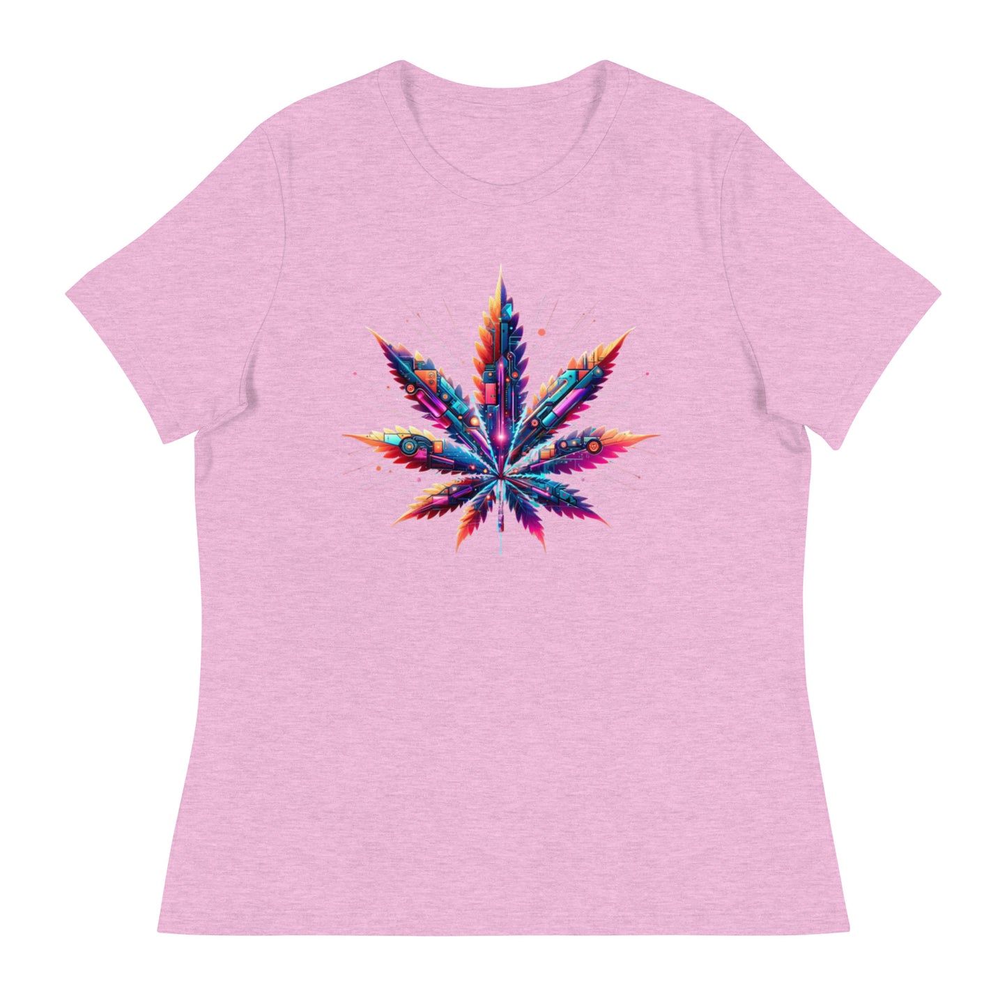 Cybernetic Cannabis Evolution - Femme Relaxed T-Shirt