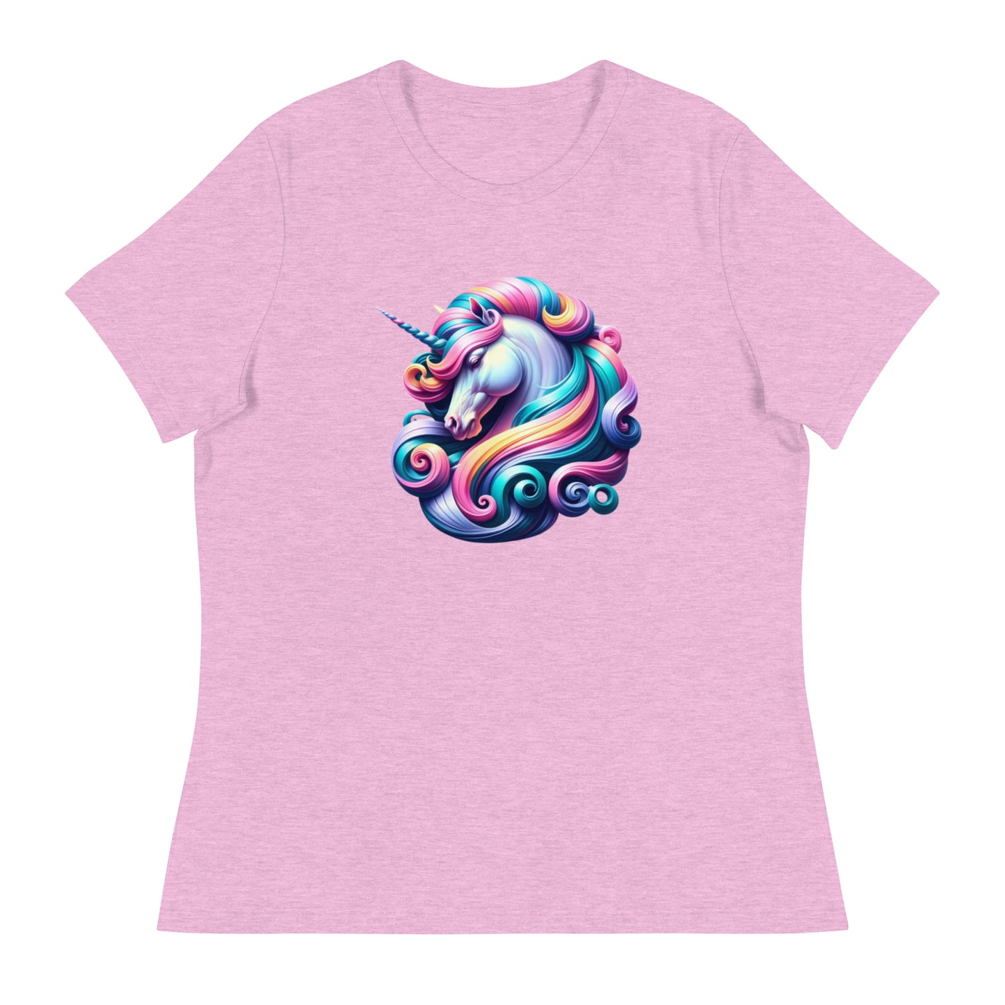 Spiral Spectrum Unicorn - Femme Relaxed T-Shirt