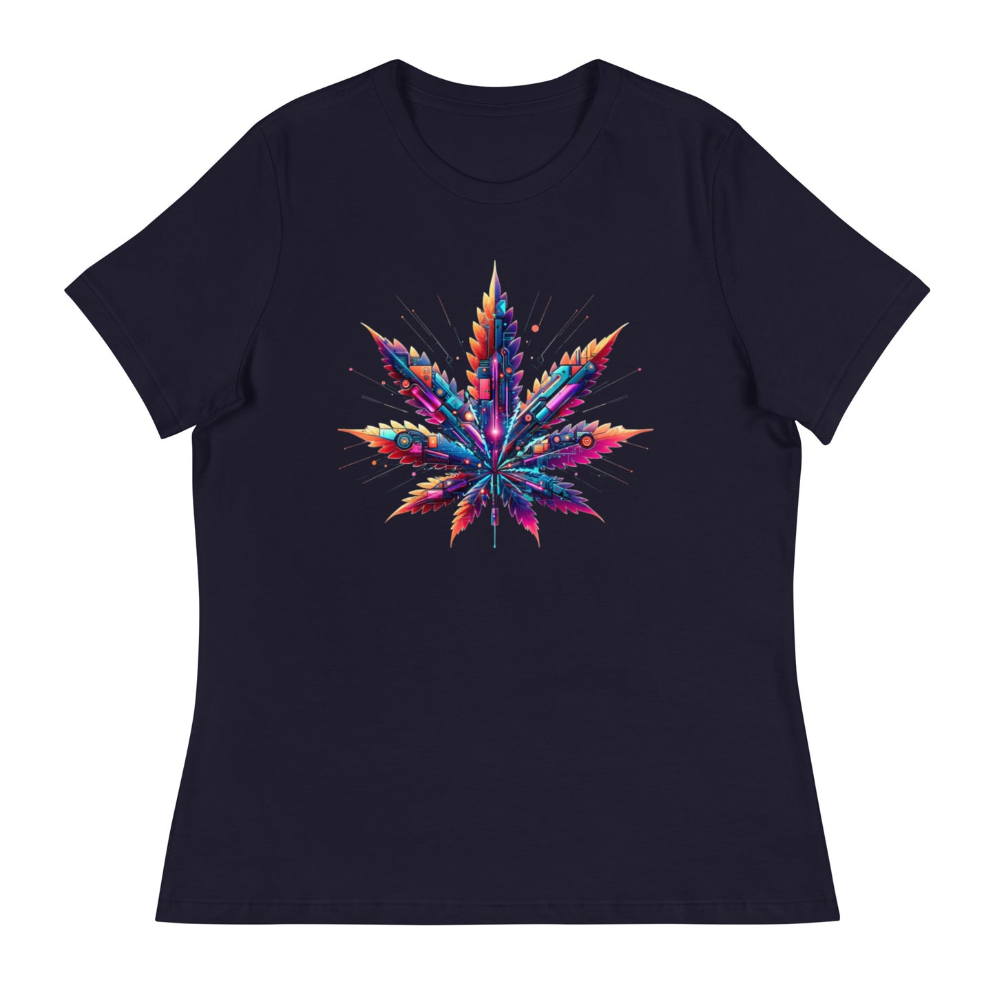 Cybernetic Cannabis Evolution - Femme Relaxed T-Shirt