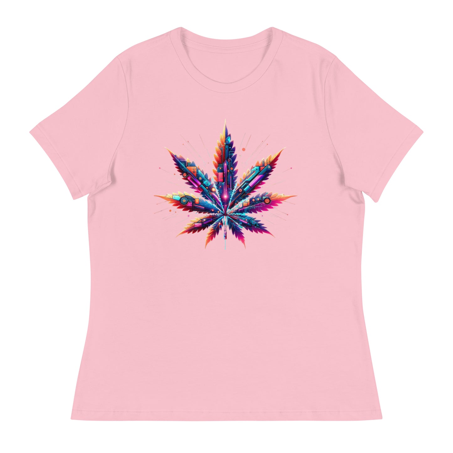 Cybernetic Cannabis Evolution - Femme Relaxed T-Shirt